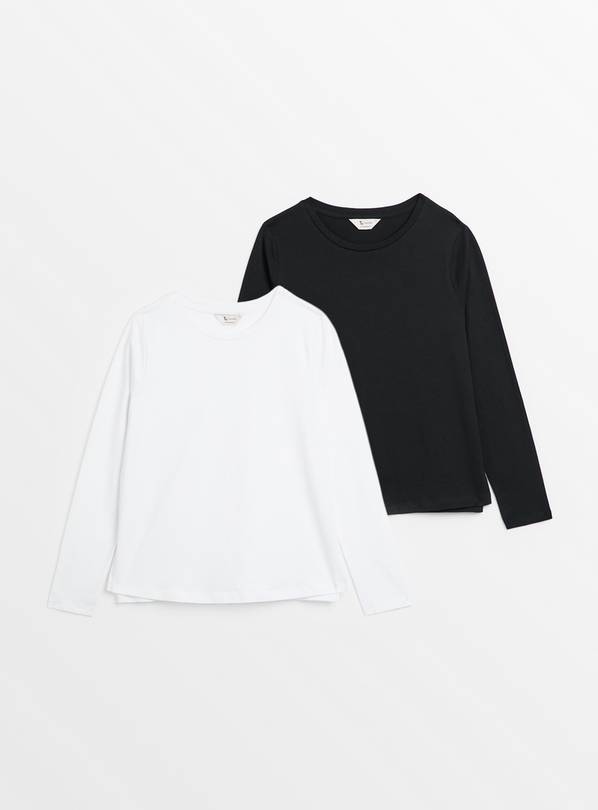 MATERNITY Nursing Long Sleeve Plain Top 2 Pack  18